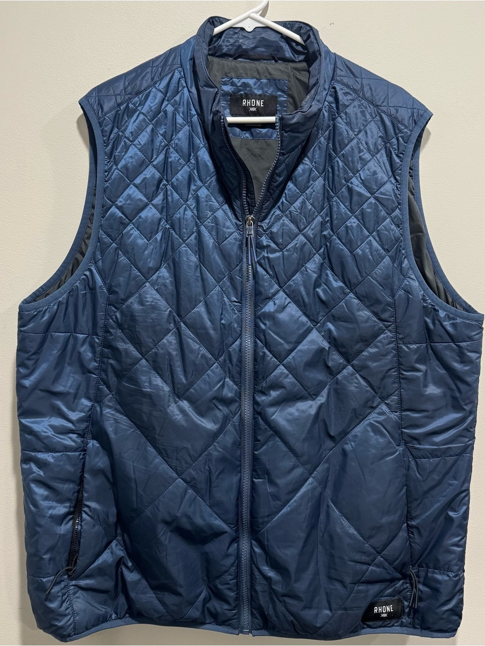 Rhone Blue Quilted Full Zip Vest Men’s XXL Lightweight